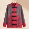 Mom Spring and Autumn New Winter Sweater Jacket Thickened Medium and Old Women's Clothing Mother-in-law Wedding Reception Top