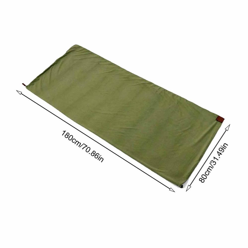 Schlafsack-Einlage, Reiseschlafsack mit Reißverschluss, bequemes Campinglaken mit Aufbewahrungstasche, Fleece-Campingdecke für Erwachsene