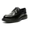 Scarpe casual in pelle a suola morbida, traspiranti, a punta tonda, resistenti all'usura, scarpe da lavoro