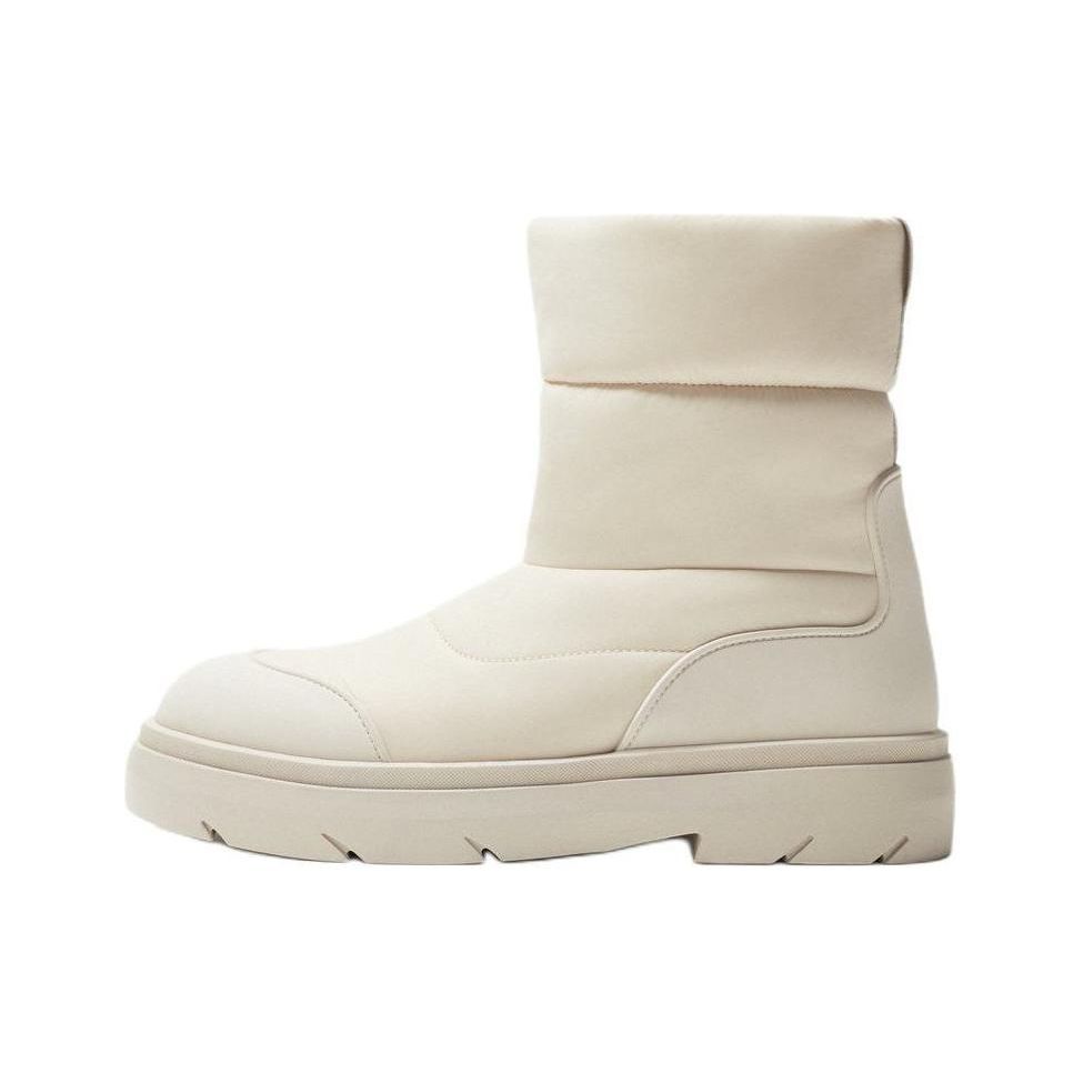 ZARA Chunky Sole Padded Snow Boots Beige Womens 12033320002 45