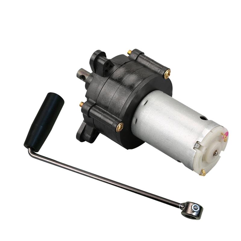 6/12/24V DC Generator Miniature Hand Crank Environmentally Miniature Wind Hydraulic Generator Dynamotor New Motor with Handle
