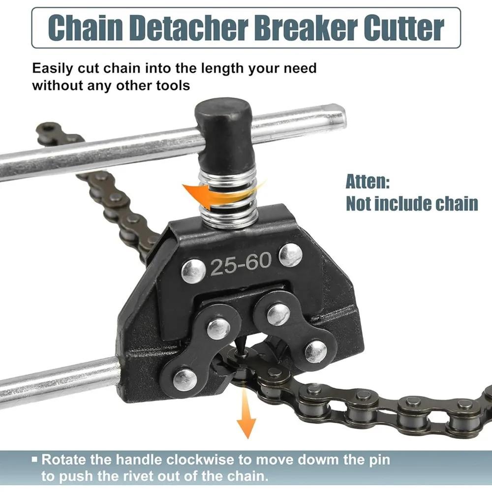 #25-60 Roller Chain Breaker Detacher Cutter & Chain Puller Holder Tool For Motorcycle Bicycle Go Kart ATV Chains Replacement