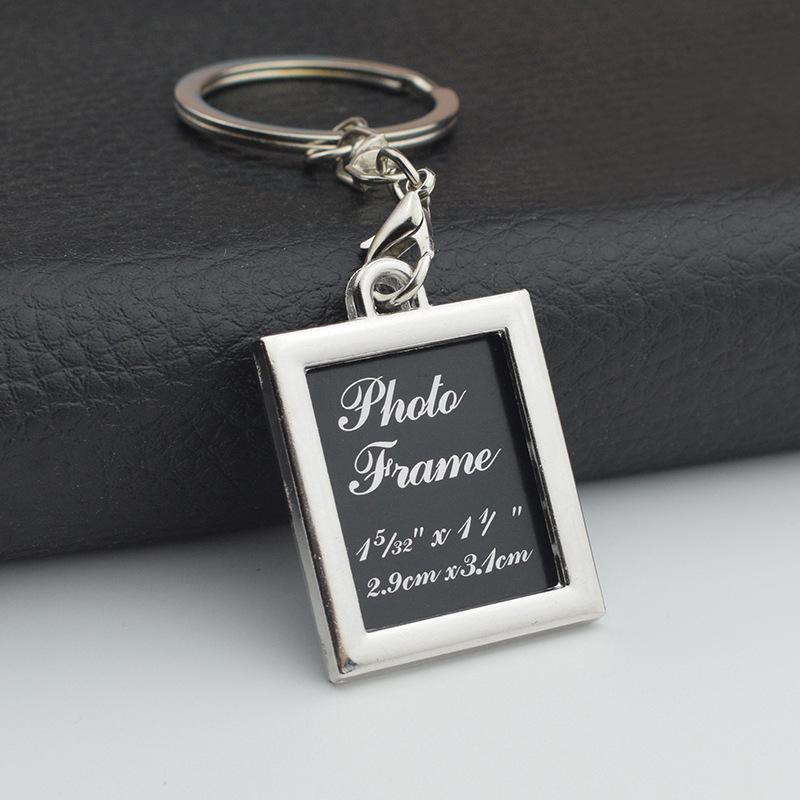 Double-Sided Heart-Shaped Photo Keychain - Couples' Keepsake Gift