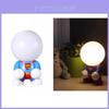 Lâmpada de Mesa LED de Desenho Animado de Super-Herói com Luz de Economia de Energia para Decoração de Quarto de Crianças