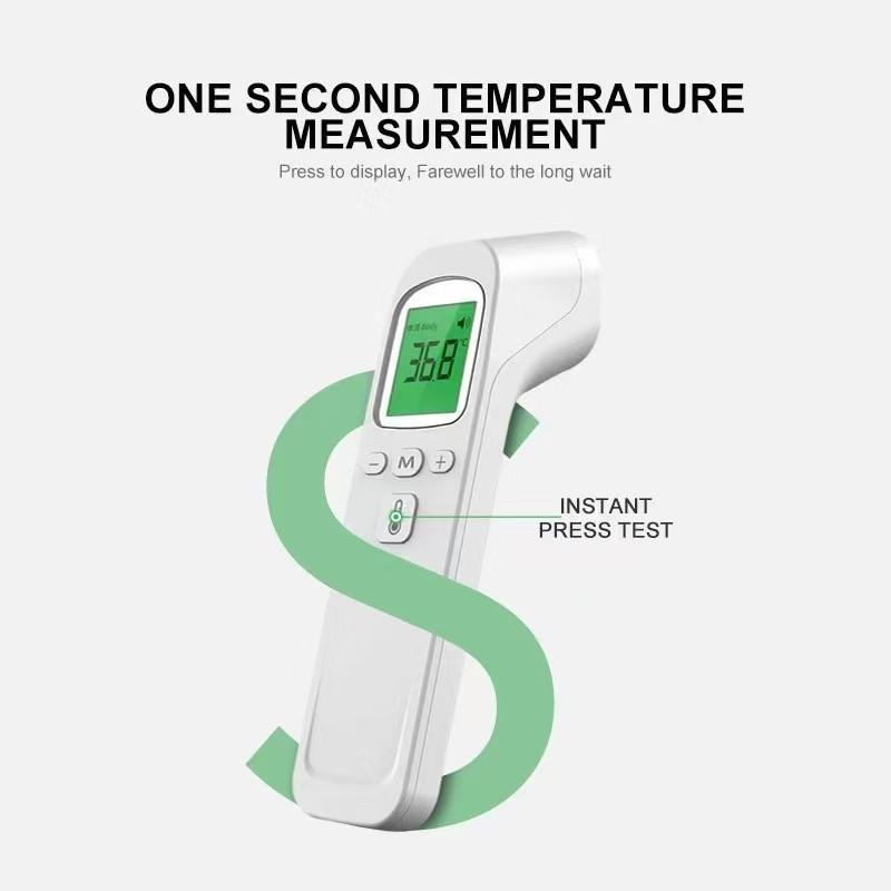1Pc Non-contact Electronic Thermometer Compact Mini Infrared Home Thermometer Portable Forehead Temperature Gun