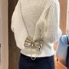 Women's Trendy Crossbody Chain Bag with Metal Bow - Lightweight and Stylish Shoulder Bag