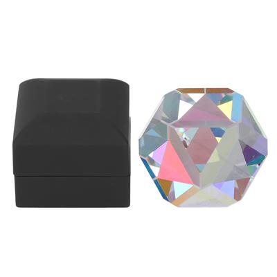 Color Cube Prism 9.8x9.8x9.8in RGB Dispersion Color Crystal Faceted Optical Prism for Physics