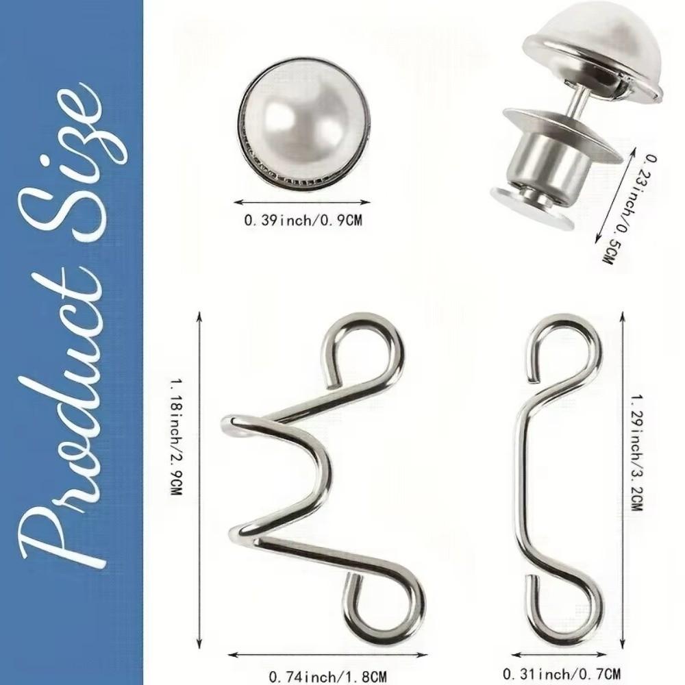 Clothing Accessories Adjustable Button Pins Easy To Install No Sewing Button Clip No Sewing Required Pant Waist Tightener Skirts