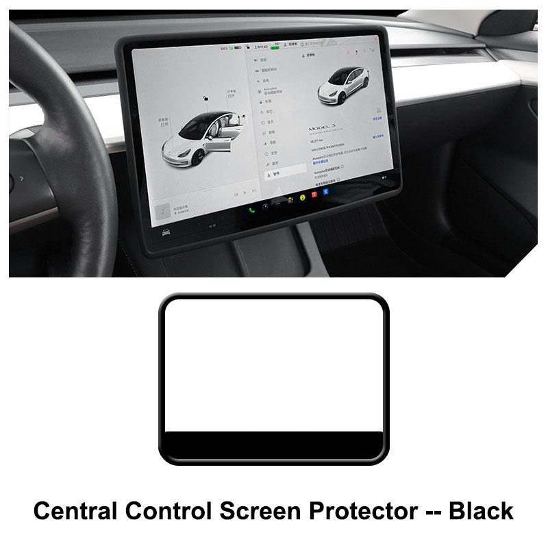 New For Tesla Model 3/Y Central Control Screen Display Protector Frame Edge Cover Navigation Silicone Protection Car Accessories