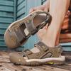 Fashion New Summer Sandals Men Non-Slip Mesh Sneakers Breathable Mens Casual Shoes Outdoor Wading Aqua Shoes Anti-Collision Toe Sandaly