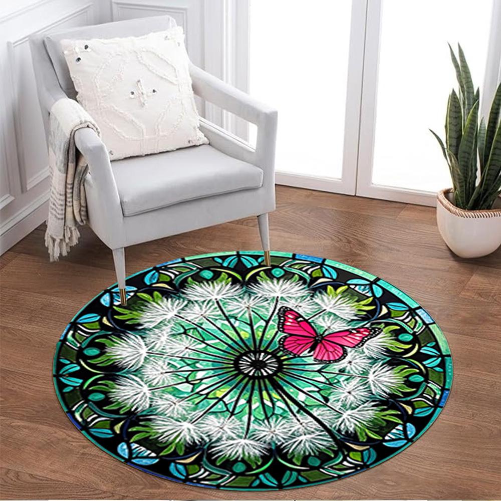 1pc home carpet dandelion design non slip office decor gift living room bedroom