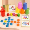 Children's Stacked Cup Games Fun Play Colour Classification Cup Logical Thinking Training Matching Table Games Learning Playthings Ideal For Kid