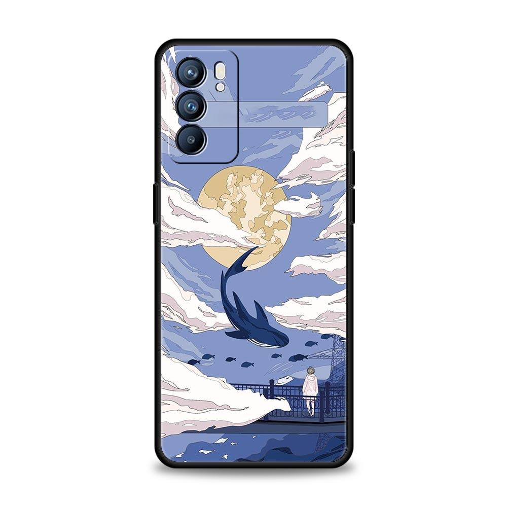Funda De Verano Sky Para Phone Case For Oppo Reno8 Reno7 Reno6 Pro A54 5G Find X6 X5 A53 A52 A9 A15 A95 A17 A16 A57 A31 Cover