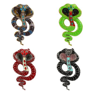 Schlangen Tierkreis Brosche Schmuck Anzug Mantel Anstecknadel Legierung Schmuck High-End Nische Anzug Accessoires Korsage
