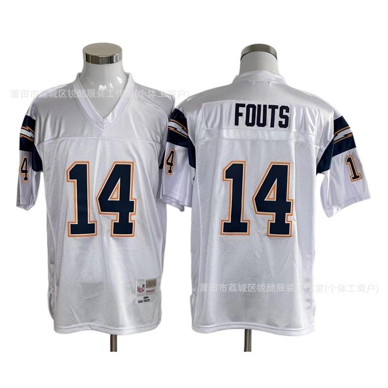 Retro San Diego Chargers Embroidered Mesh Football Tee Men Women Sportswear