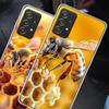 Bees and Honey in the Honeycomb Phone Case For Samsung A16 A26 A36 A56 Galaxy Note 20 10 S10 Lite 9 8 M21 M30S M32 M51 M52 S8 S7