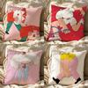 L-Lukas Eglinskas Cushion Cover Cushion Cover Pillowcase, Anti-Mite Invisible Zipper, Linen Sofa Cushion