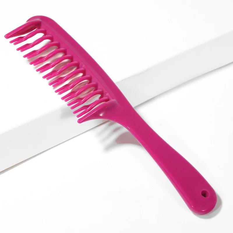 Hairdress Comb Heat Resistant Woman Wet Hook Curly Hair Brushes Pro Salon Dyeing Styling Tools Coarse Wide Spikes Tooth