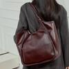 New First-layer Cowhide Messenger Bag, Vegetable Tanned Leather Women's Bag, Large-capacity Shoulder Bag, Commuter Shopping Bag, Underarm Bag.
