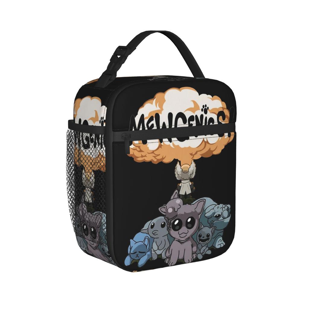 Mewgenics Science and Mutated Cats Insulated Lunch Bag High Capacity Lunch Container Cooler Bag Lunch Box Tote College