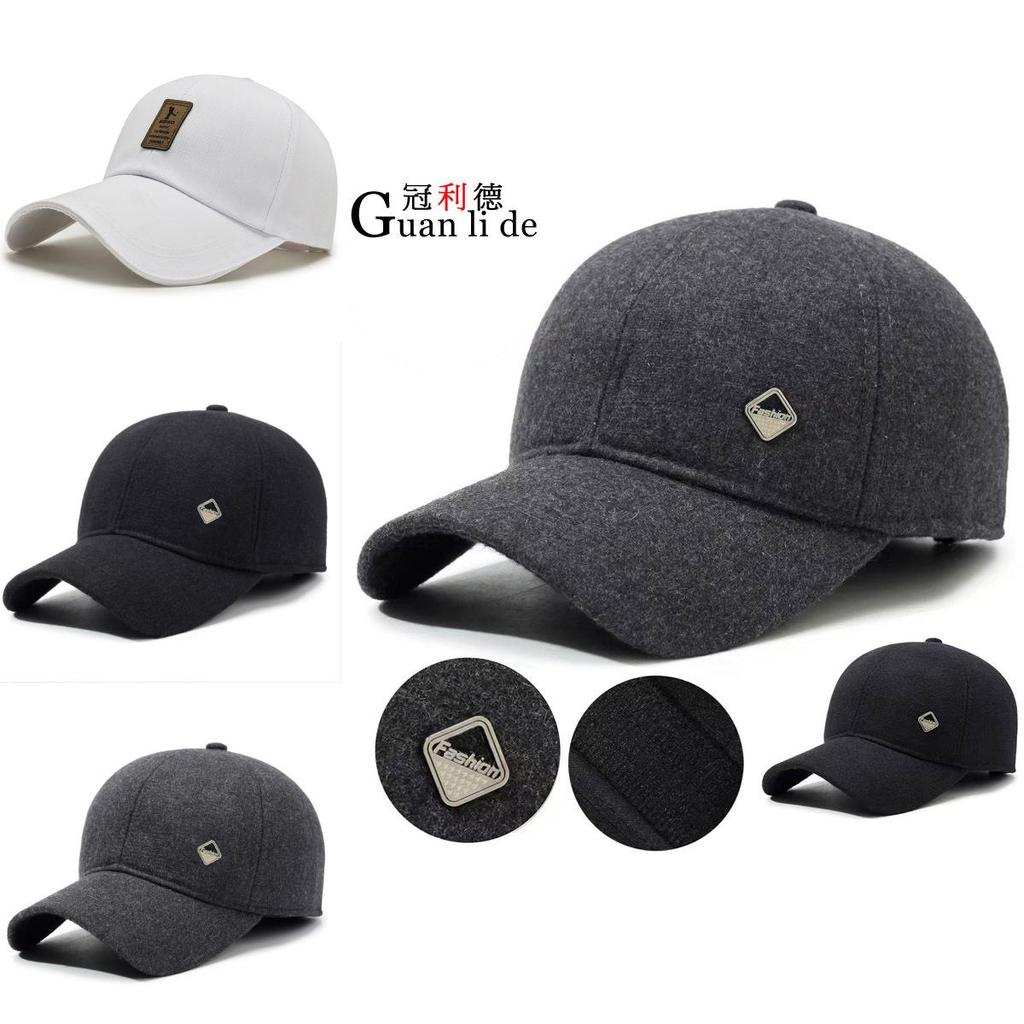 Fashion Mens Baseball Cap Cotton Stylish Short Brim Warm Outdoor Windproof Hat