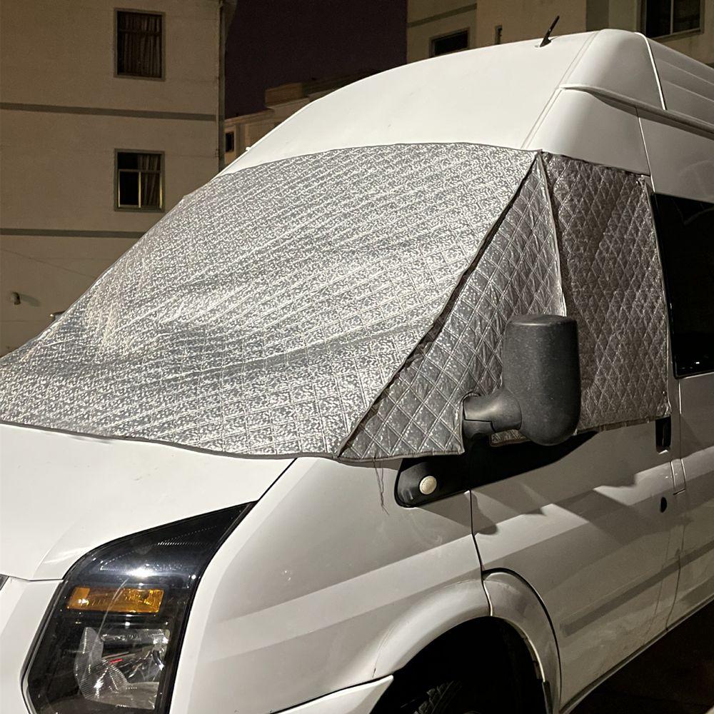 RV Snow Cover Snow Shield Windshield Sunshade Silver For Ford B-class RV V348 Campers