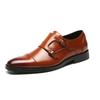 Men's Slip-On Gentleman's Men's PU Leather Oxfords Slip-On Solid Color Business Dress Shoes PU Leather Oxfords Solid Color