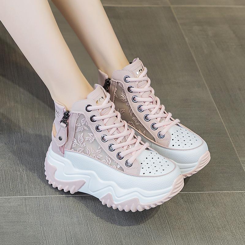6772 Women's Shoes New Summer Satin Embroidery Printing Breathable