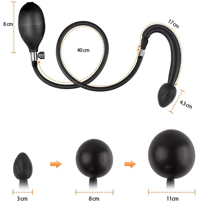 Nadmuchiwany silikonowy korek analny wbudowana kulka metalowa pies ogon szczeniaka tyłek rozwiń trener SM odbyt Sex zabawki stymulator masażer krocza