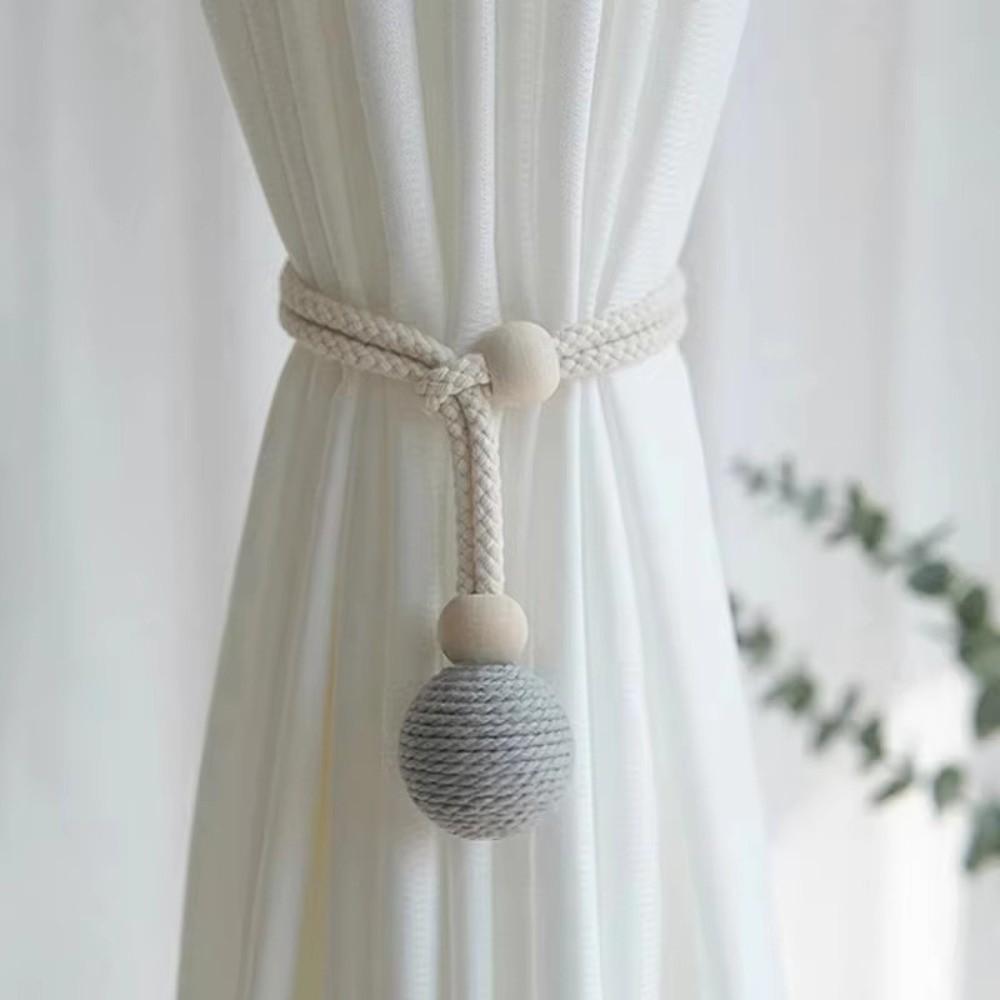 2-delige Set 40cm Katoen Linnen Gordijn Tiebacks Gordijn Decoratie Organisatie