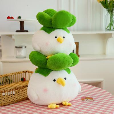 Cute Small Vegetable Chicken Plush Toy Doll Internet Celebrity Small Party Vegetable Cock Doll Throw Pillow Children's Birthday Gift