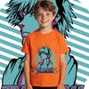 Boys Girls Cotton T Shirt Bleach Ichigo Anime Print Casual Summer Short Sleeve Top Kids Clothing Children