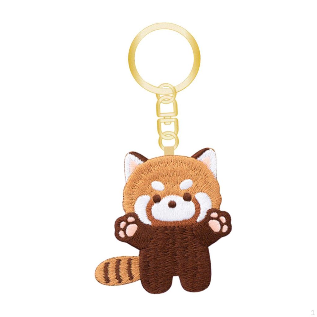 Decorative Red Panda Keychain for Car, Thanksgiving, Birthday, Holiday