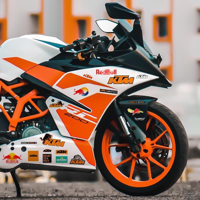 Vodotěsné samolepky na motocykl a helmu KTM 390/790 Duke