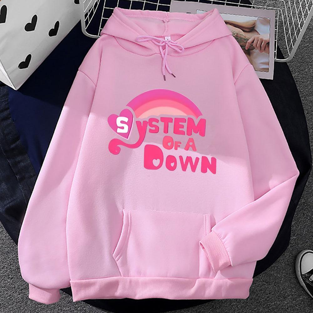 System of A Down Hoodie Streetwear Grunge Clothing Winter Fleece Sweatshirts Vintage Sudaderas Crewneck Pullovers