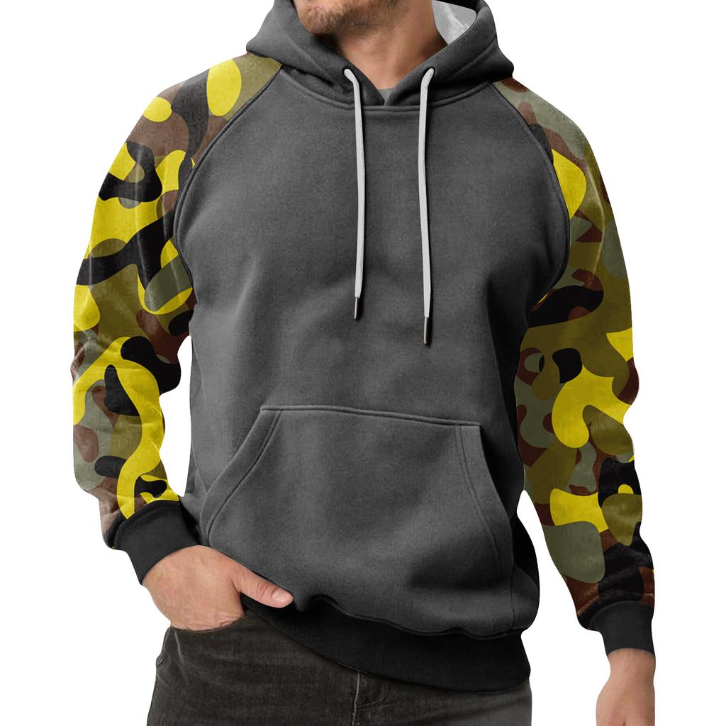 Men's Camouflage Sweatshirt Hoodie Men's Sports Large Size Casual Sweatshirt