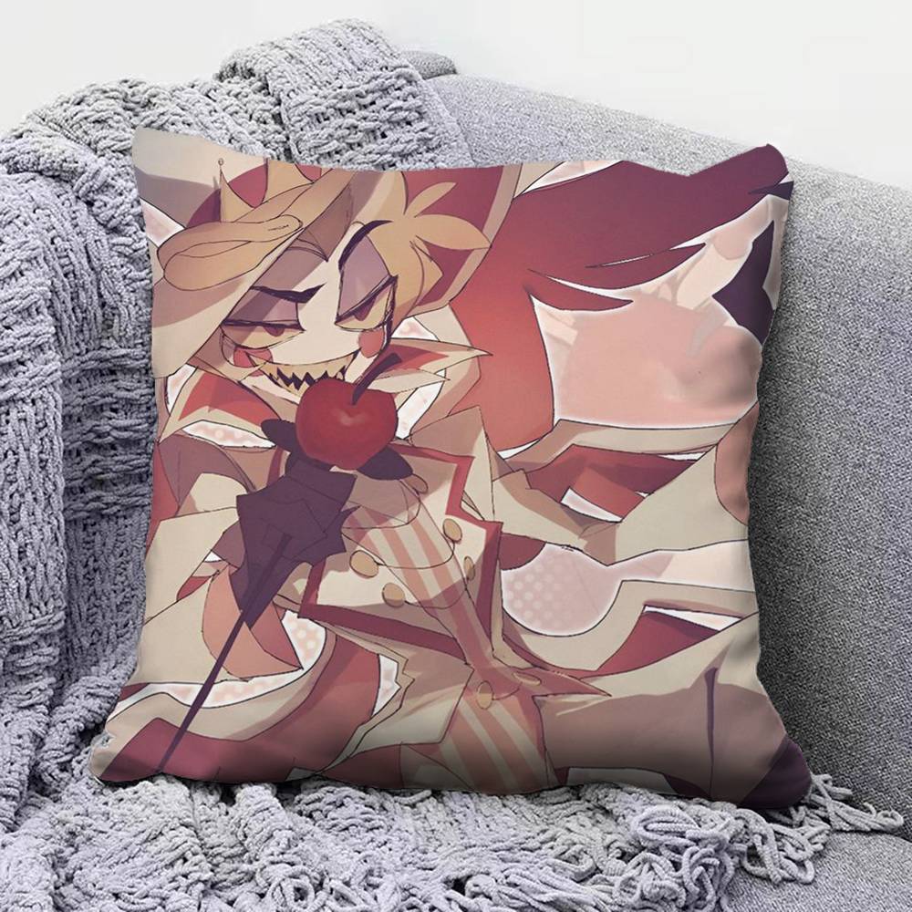 Hazbin HHotel Lucifer MMagne Pillow Covers Home Sofa Cushion Covers and Aecorative Custom
