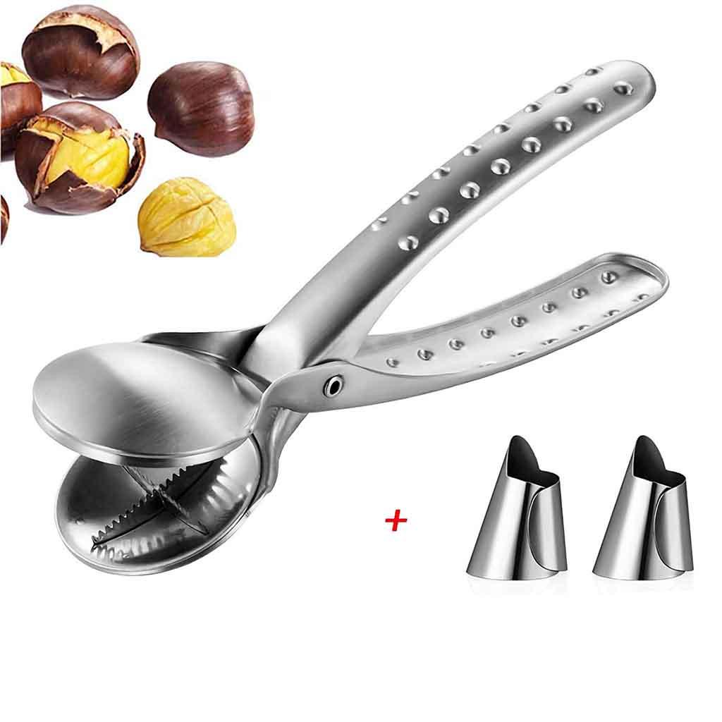 

2-In-1 Quick Chestnut Clip Nut Opener Sheller Walnut Pliers Metal Cutter