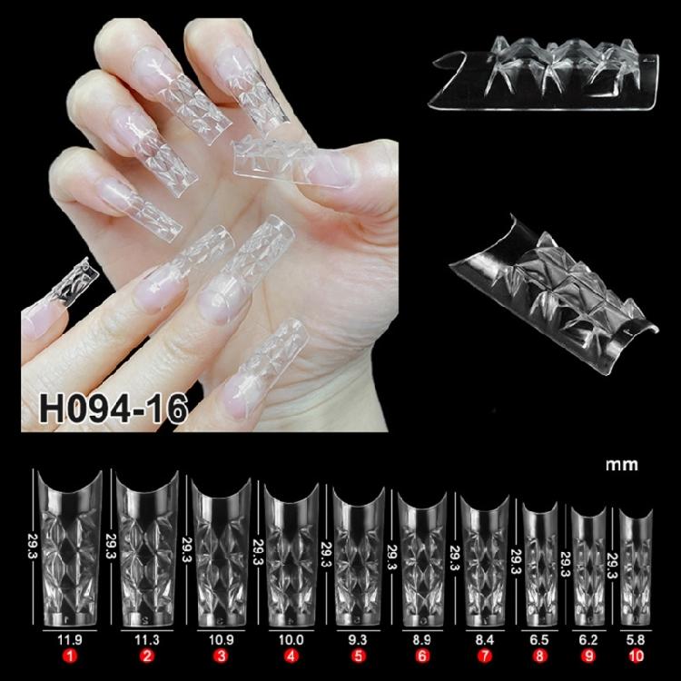 Clear Square Nail Tips for Acrylic Nails Long Nails Art Full Cover Easy To Apply