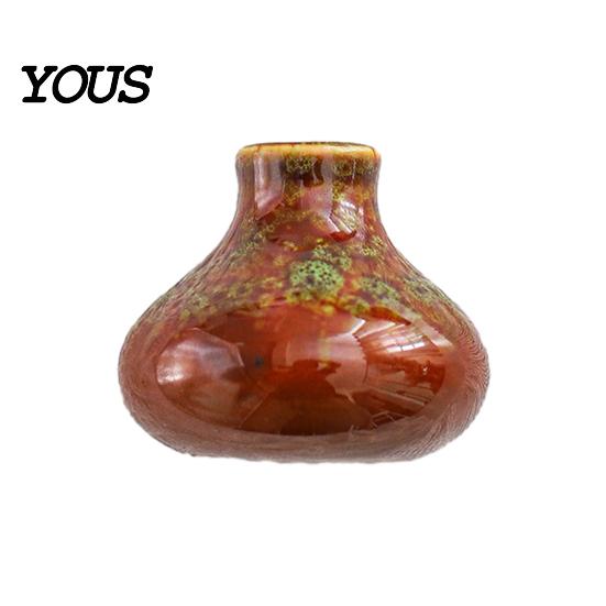 Locker Magnet Mini Ceramic Vase Refrigerator Magnet, 3D Chinese Style Flower Kitchen Decoration Fridge Home Office