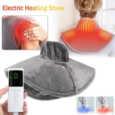 Electric Heating Pad for Shoulder Fatigue Relief Constant Temperature Hot Compress Washable Neck Shoulder Heated Shawl Warmer