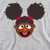 Sesame Street Unisex Adult Gabrielle Face Sweatshirt