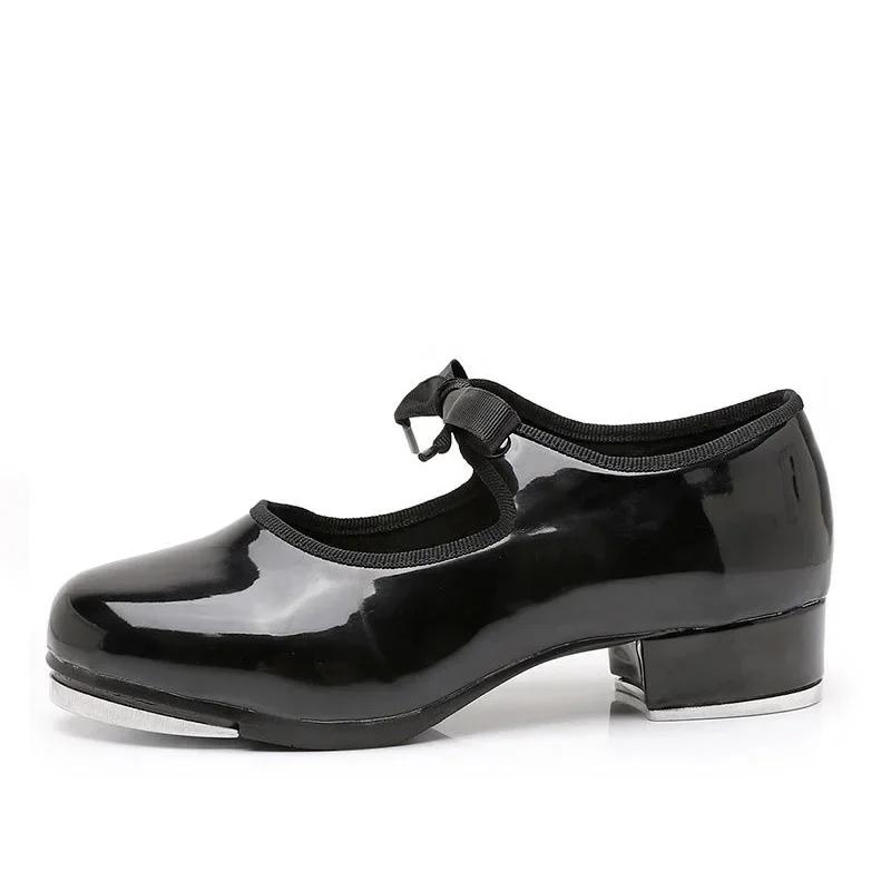 Elastische Öffnung Gerade Sohle Steppschuhe für Damen Zapatos Schwarze Kunstleder-Sneaker Step Damen Sandalen De Mujer