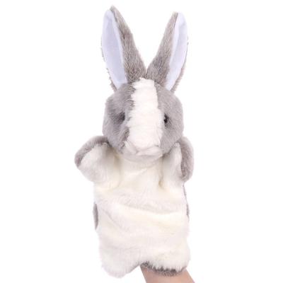 Mode 11,8 Zoll Handpuppe Tier Hase Cartoon Rollenspiel Spielzeug Weicher Plüsch Geschichtenerzählen Lehren Plüschpuppe Rollenspiel