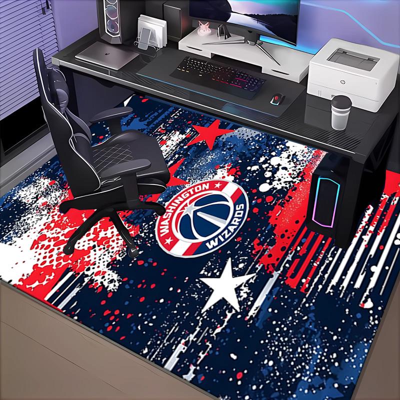 Washington basketball Stars Rug Office Carpet Non-Slip Mat, Chair Rug Floor Covering for Gaming, Bedroom, Living Room , Home Decor Christmas Gift