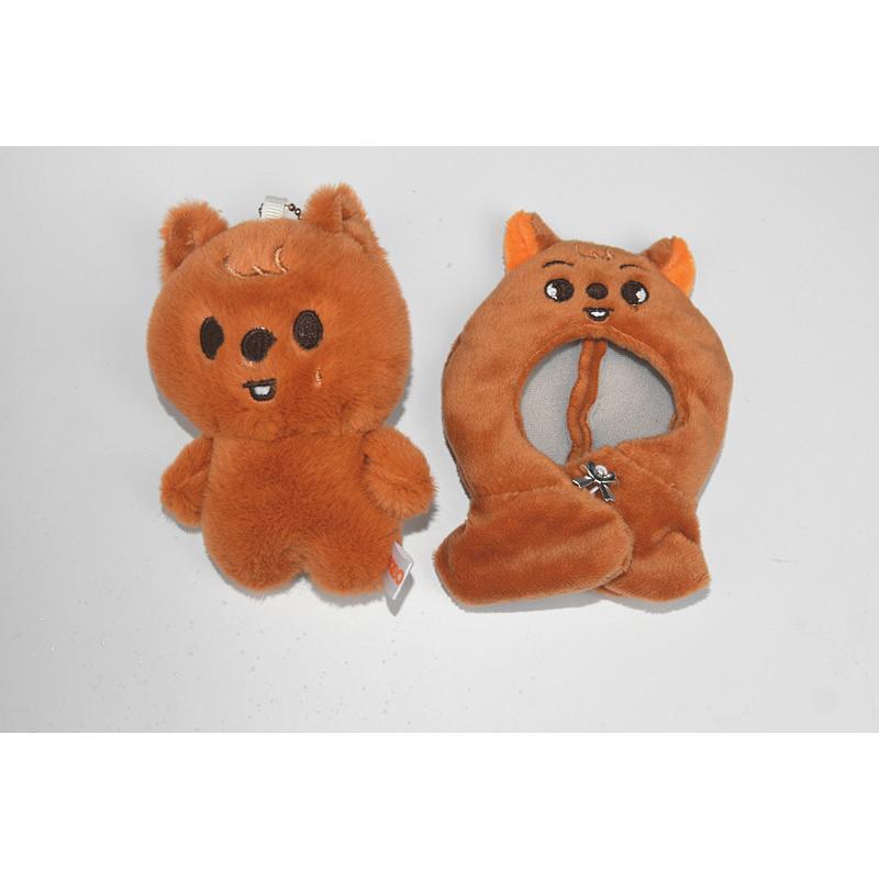 Bibs Series Cloak Plush Toys Dwaekki Seoul FM Wolf Chan Stuffed Animal Plushies Doll