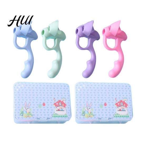 Writing Aid for Kids Pencil Grips Ergonomic Correct Tripod Handwritin Grasp Soft TPR Silicone Finger Grippers Kindergarten Beginners Position