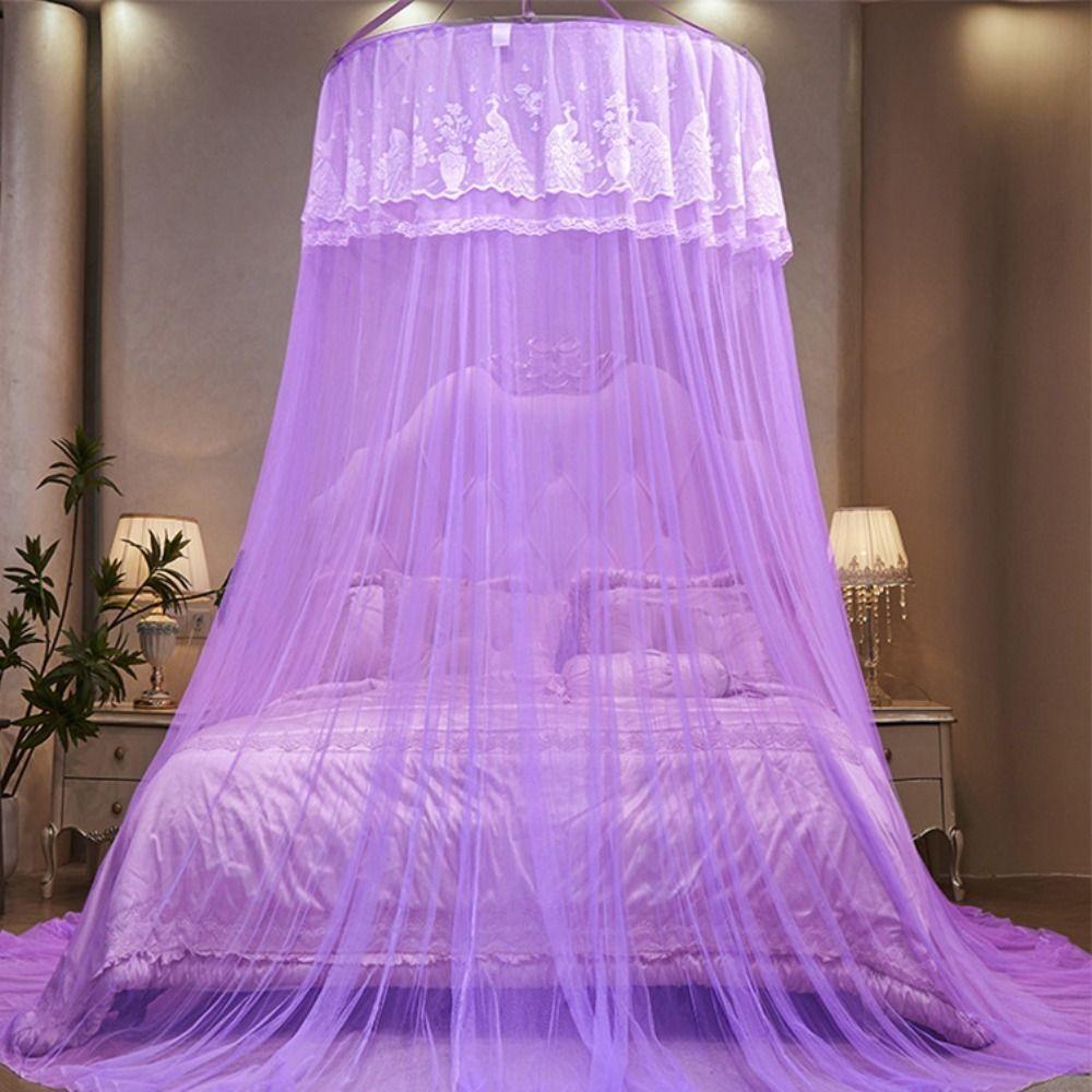 Anti-bug Hanging Princess Mosquito Net Fine Mesh Bed Canopy Romantic Dome Mosquito Net  Girls Room