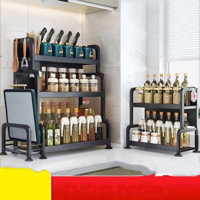 Thickened Kitchen Storage Shelf Condiment Shelf Knife Rest Table Top Multifunctional Storage