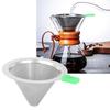 Stainless Steel Reusable Coffee Funnel Fine Mesh Drip Coffee Maker  Pour Over Coffee Brewing